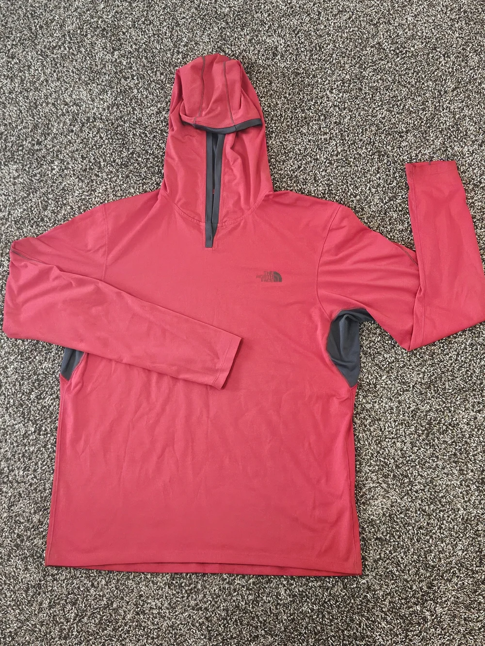 The North Face Red Hooded Pullover
